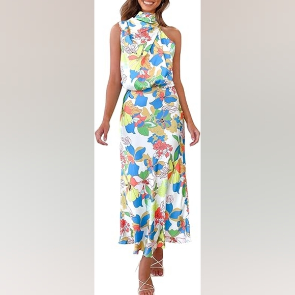 Dresses & Skirts - Floral One-Shoulder Dress